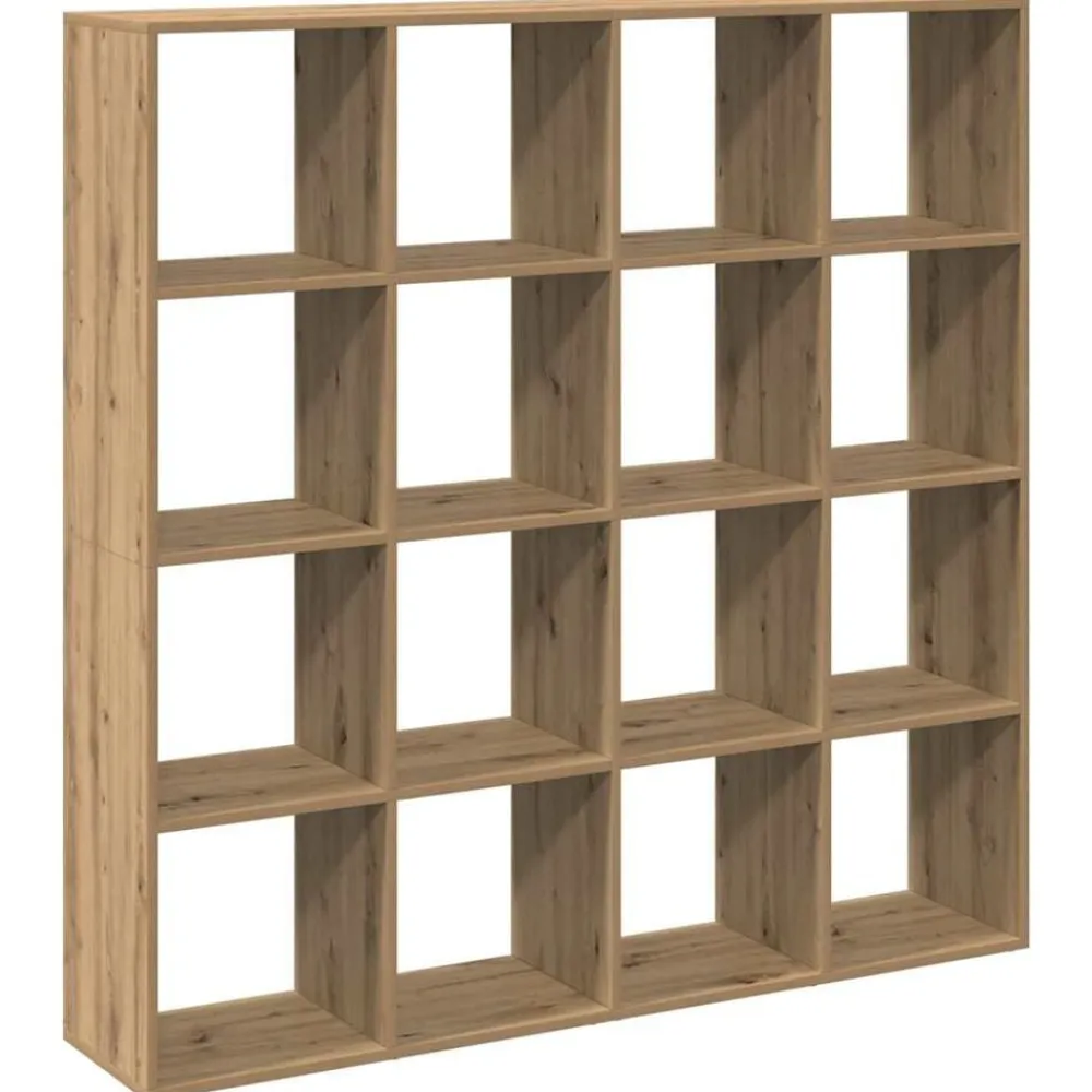 vidaXL Estanterías-Estantería madera de ingeniería roble artisian 137,5x29x137,5cm