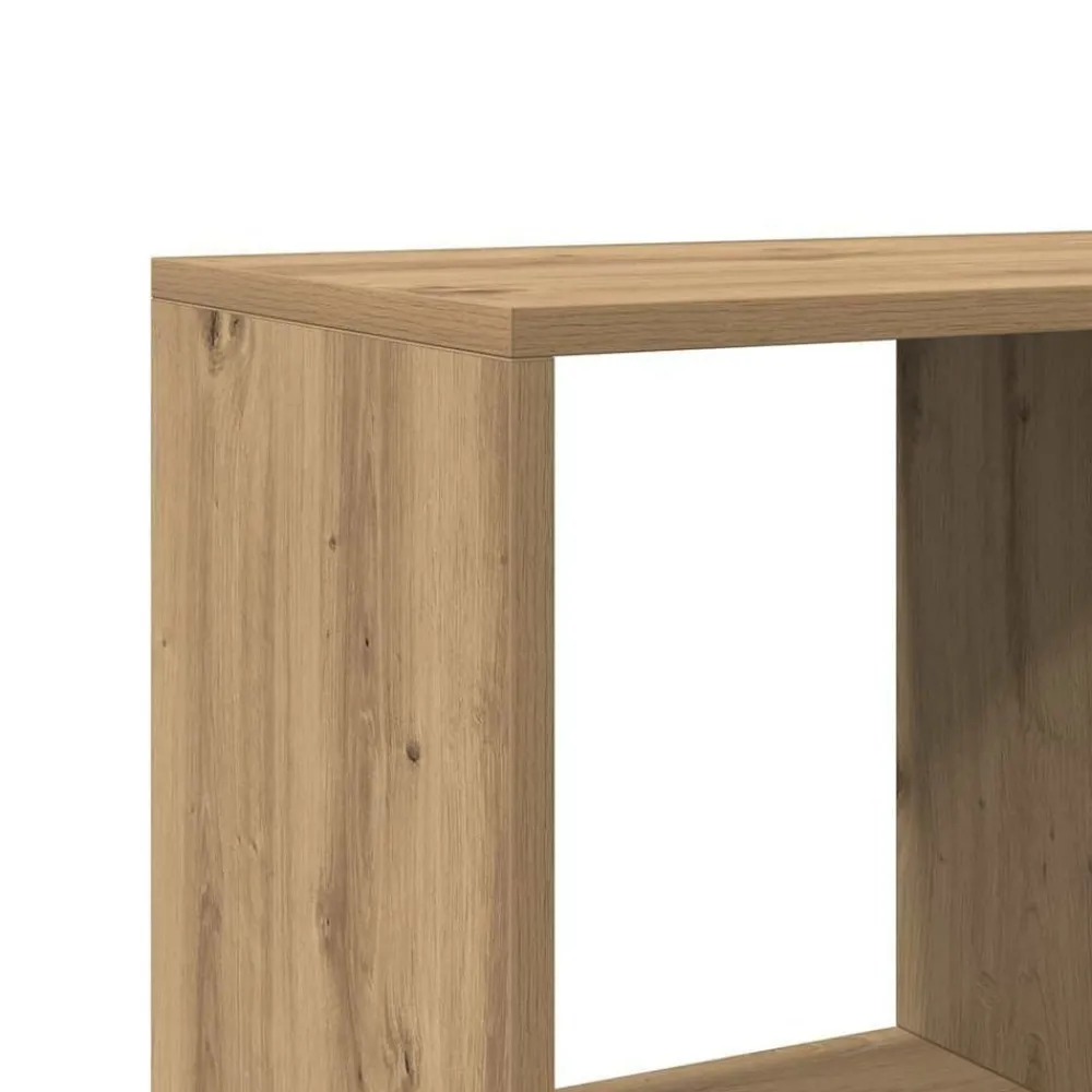 vidaXL Estanterías-Estantería madera de ingeniería roble artisian 137,5x29x137,5cm