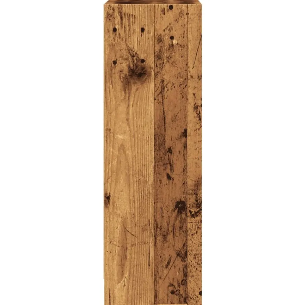 vidaXL Estantería madera de ingeniería color envejecido 60x24x76 cm Madera antigua Discount
