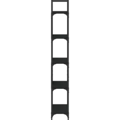 vidaXL Estantería madera de ingeniería negra 155,5x24x166,5 cm Negro Hot