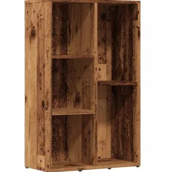 vidaXL Estantería madera de ingeniería envejecida 50x25x80 cm Madera antigua