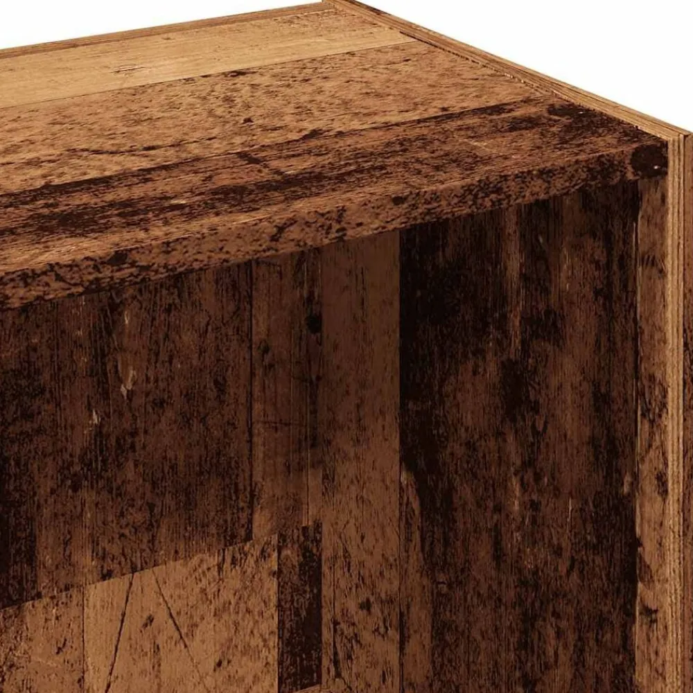 vidaXL Estantería madera de ingeniería envejecida 50x25x80 cm Madera antigua