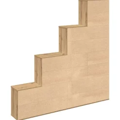 vidaXL Estantería madera de ingeniería 157x24x160 cm Roble artisan