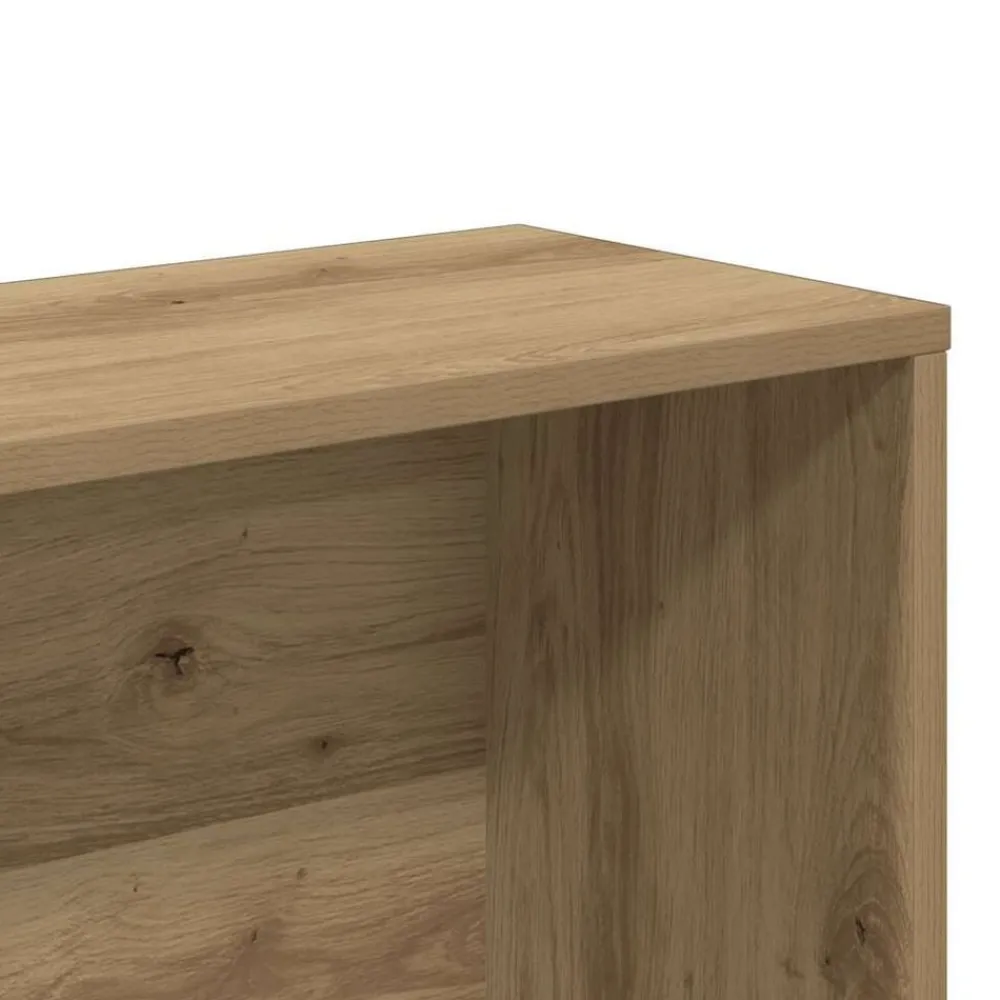vidaXL Estantería madera de ingeniería 157x24x160 cm Roble artisan