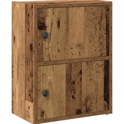 vidaXL Estanterías-Estantería madera de ingeniería color envejecido 40x24x52 cm