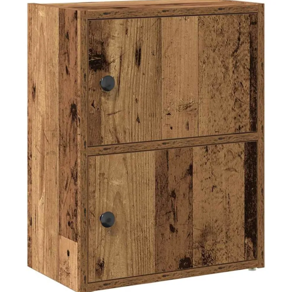 vidaXL Estanterías-Estantería madera de ingeniería color envejecido 40x24x52 cm