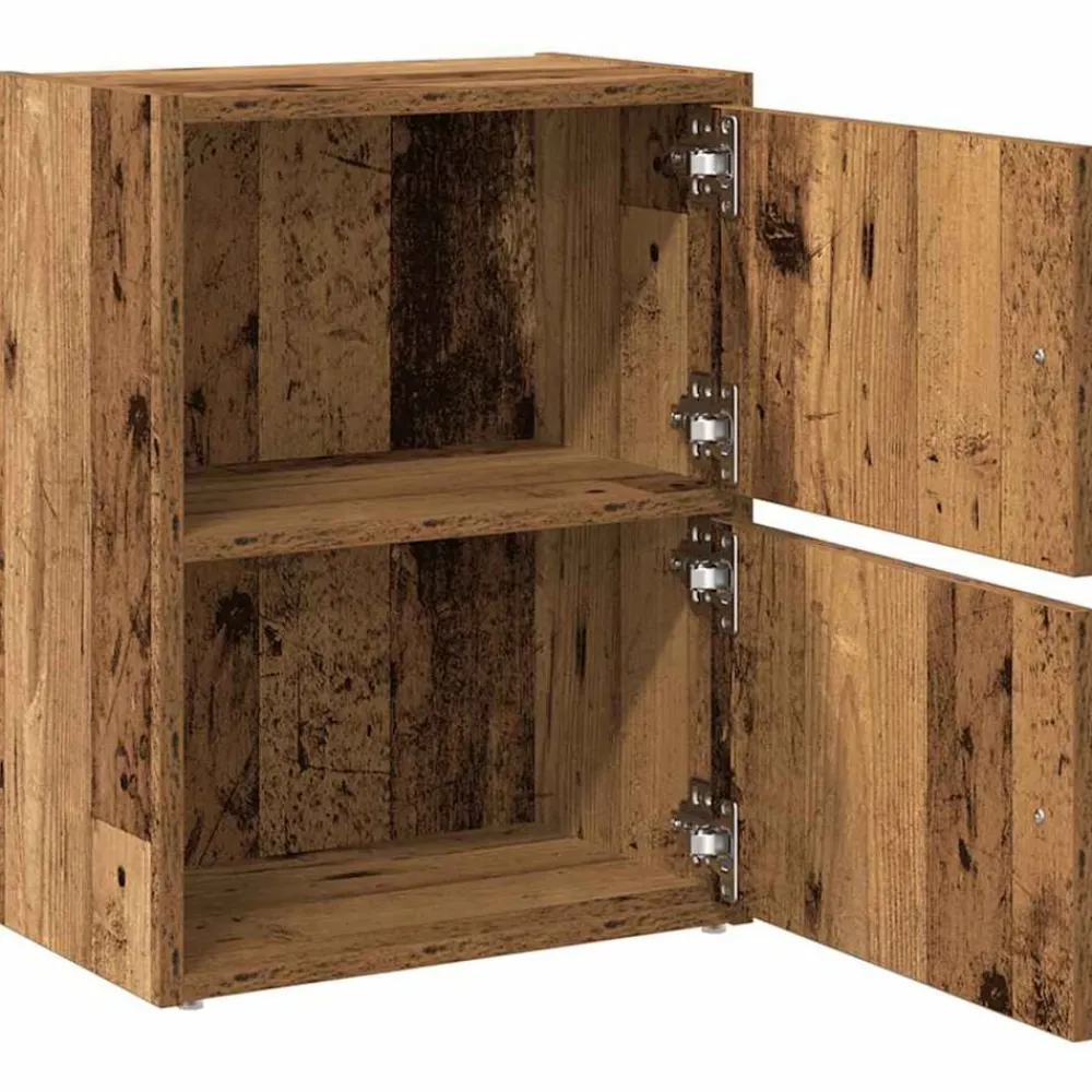 vidaXL Estanterías-Estantería madera de ingeniería color envejecido 40x24x52 cm