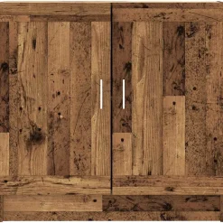 vidaXL Estantería madera ingeniería madera envejecida 82,5x30,5x80 cm Madera antigua New
