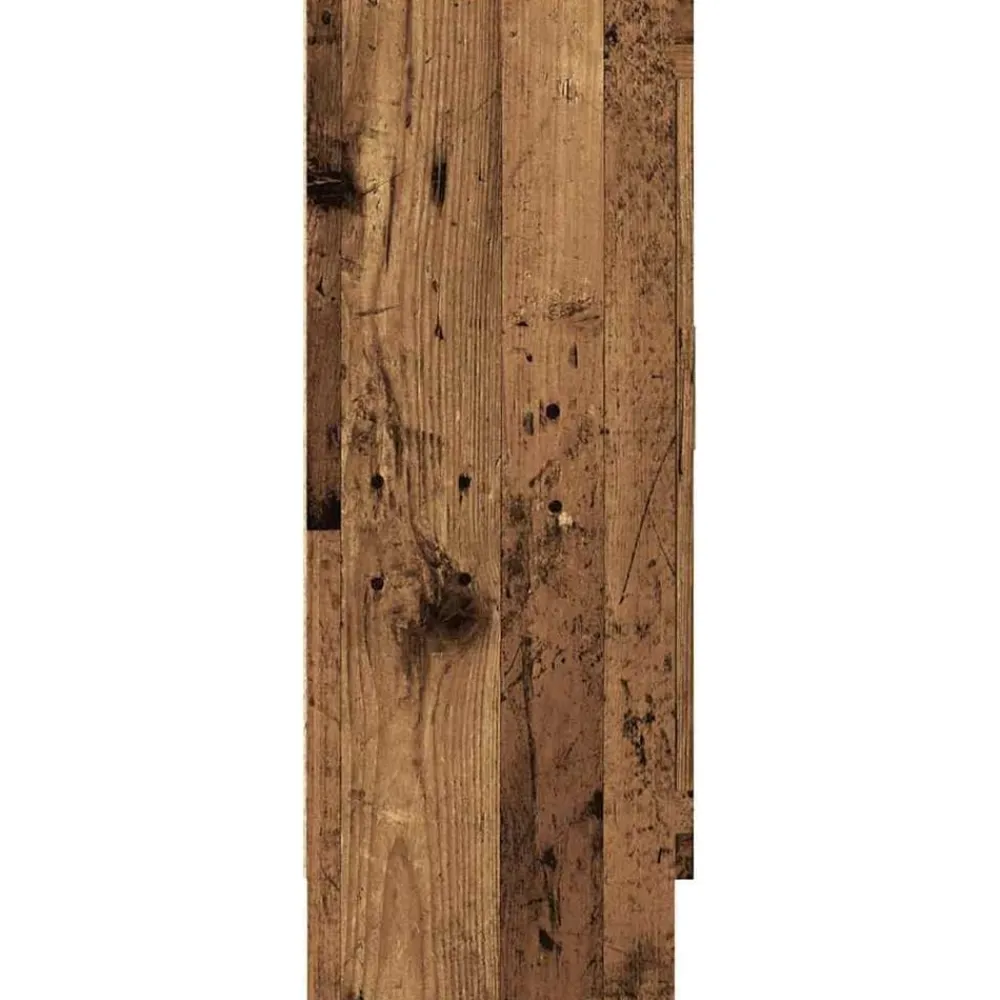 vidaXL Estantería madera ingeniería madera envejecida 82,5x30,5x80 cm Madera antigua New