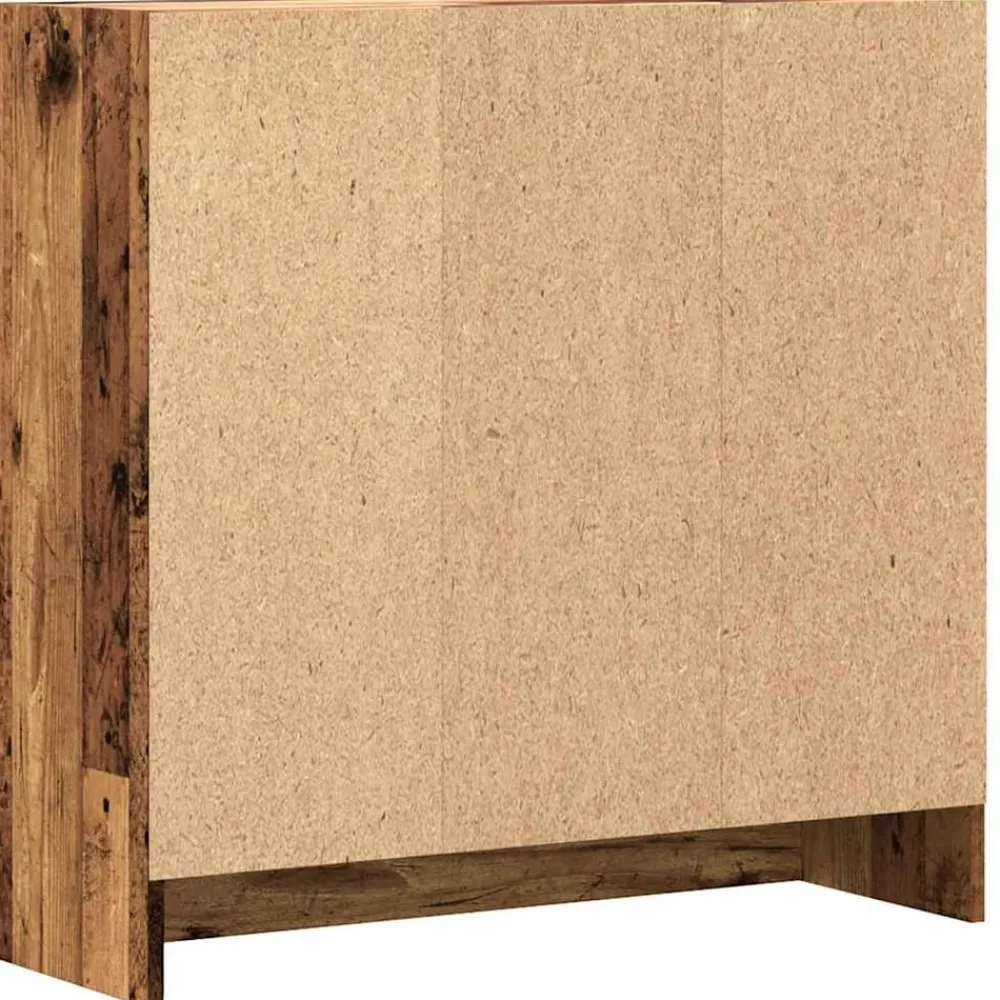 vidaXL Estantería madera ingeniería madera envejecida 82,5x30,5x80 cm Madera antigua New