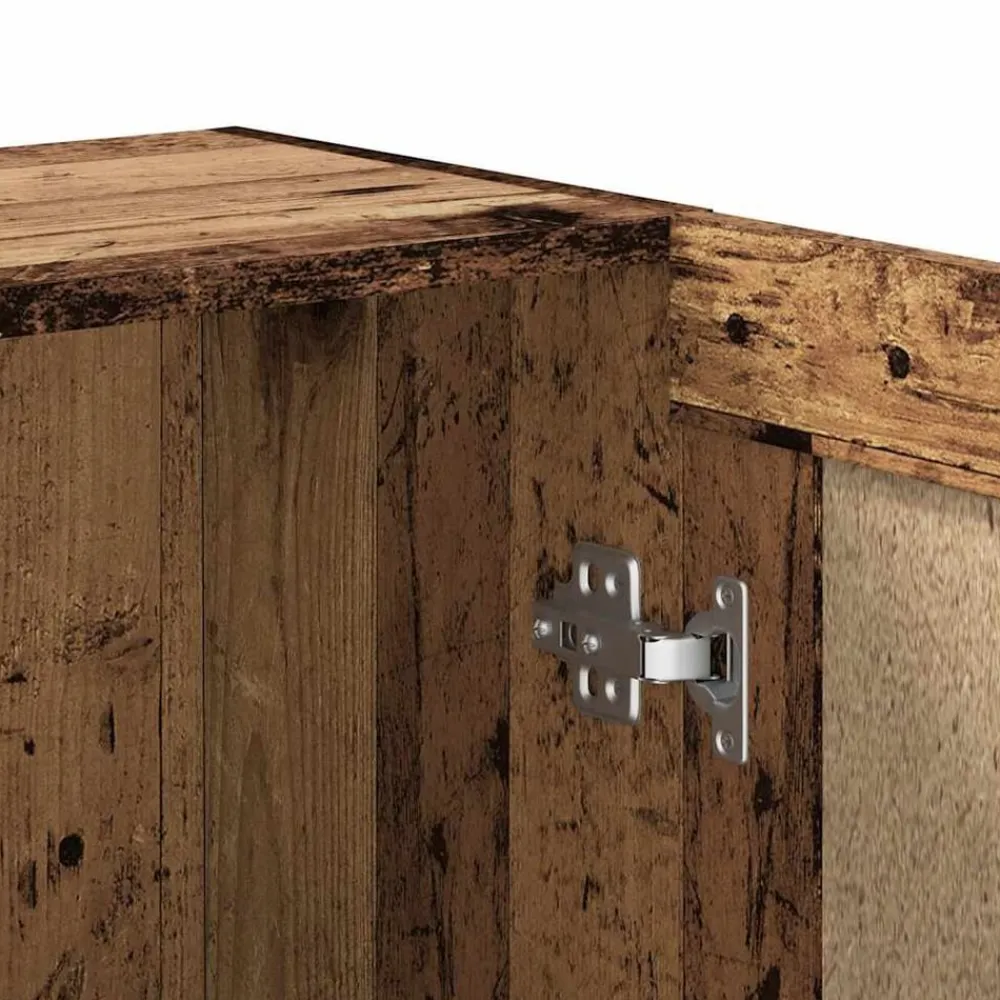 vidaXL Estantería madera ingeniería madera envejecida 82,5x30,5x80 cm Madera antigua New