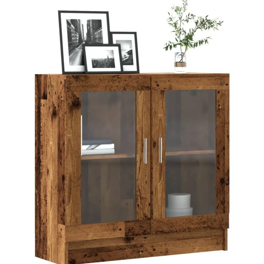 vidaXL Estantería madera ingeniería madera envejecida 82,5x30,5x80 cm Madera antigua Sale
