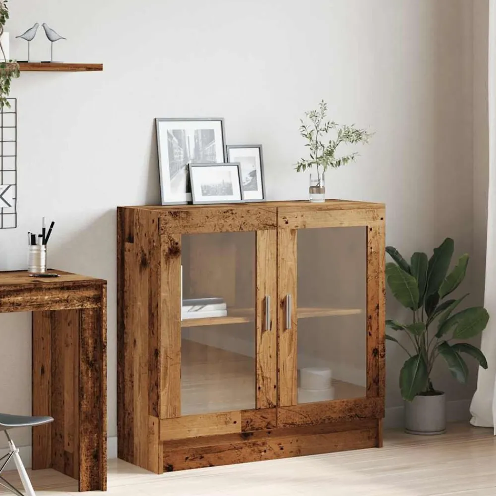 vidaXL Estantería madera ingeniería madera envejecida 82,5x30,5x80 cm Madera antigua Sale