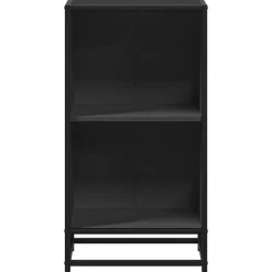 vidaXL Estanterías-Estantería madera ingeniería negra 40x35x76 cm
