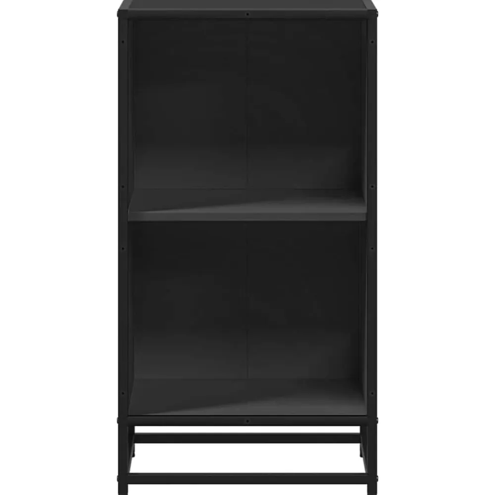 vidaXL Estanterías-Estantería madera ingeniería negra 40x35x76 cm