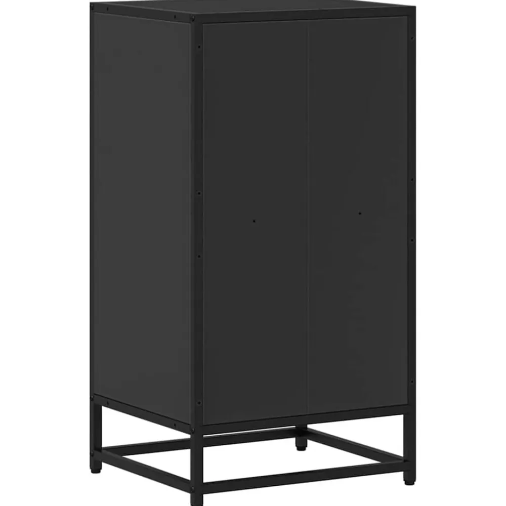 vidaXL Estanterías-Estantería madera ingeniería negra 40x35x76 cm