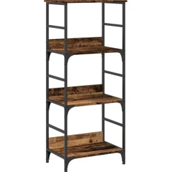 vidaXL Estanterías-Estantería madera ingeniería madera envejecida 50x33x117,5 cm