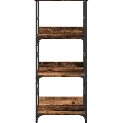vidaXL Estanterías-Estantería madera ingeniería madera envejecida 50x33x117,5 cm