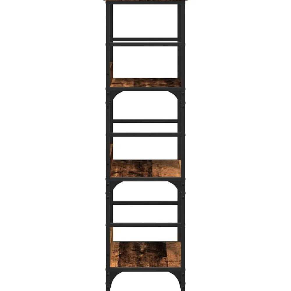 vidaXL Estanterías-Estantería madera ingeniería madera envejecida 50x33x117,5 cm