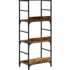 vidaXL Estanterías-Estantería madera ingeniería madera envejecida 50x33x117,5 cm