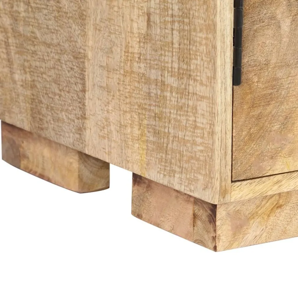 vidaXL Estantería madera maciza de mango 60x35x180 cm Marrón Outlet