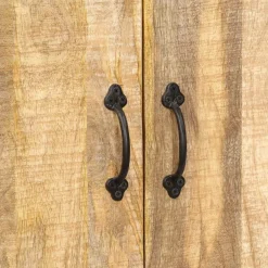 vidaXL Estantería madera maciza de mango 60x35x180 cm Marrón Outlet