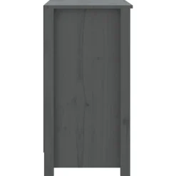 vidaXL Estantería madera maciza de pino 80x35x68 cm Gris Online