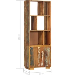 vidaXL Estanterías-Estantería madera maciza reciclada 60x35x180 cm