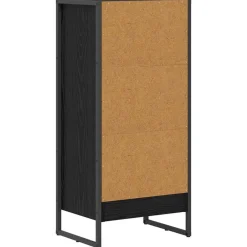 vidaXL Estantería para libros 80 x 30 x 155 cm Roble negro New