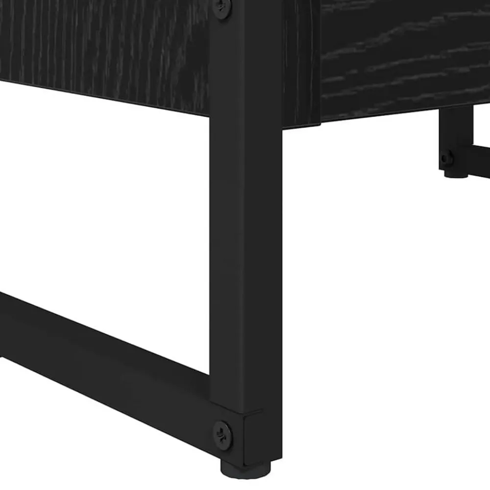 vidaXL Estantería para libros 80 x 30 x 155 cm Roble negro New