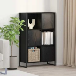 vidaXL Estantería para libros 68 x 30 x 108.5 cm Roble negro Online