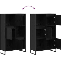 vidaXL Estantería para libros 68 x 30 x 108.5 cm Roble negro Online
