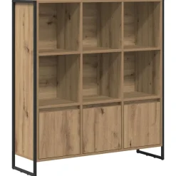vidaXL Estantería para libros 2 pcs Roble Artesanal 99,5 x 30 x 108 cm Roble artisan Clearance