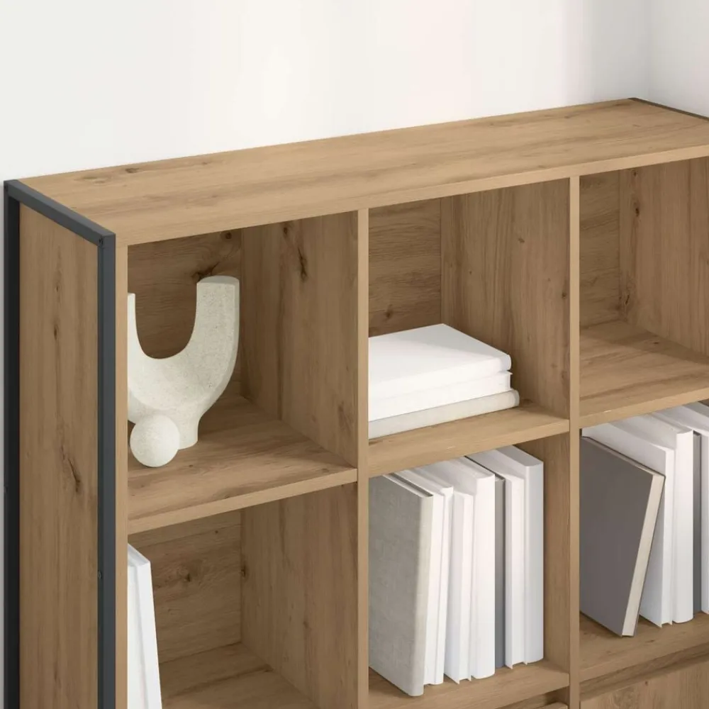 vidaXL Estantería para libros 2 pcs Roble Artesanal 99,5 x 30 x 108 cm Roble artisan Clearance
