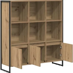 vidaXL Estantería para libros 2 pcs Roble Artesanal 99,5 x 30 x 108 cm Roble artisan Clearance