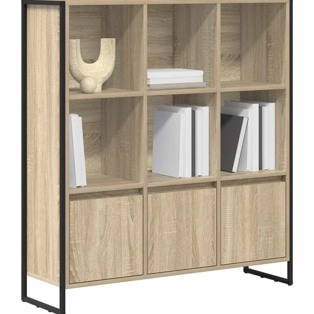 vidaXL Estantería para libros 2 pcs Sonoma 99,5 x 30 x 108 cm Roble Sonoma Discount