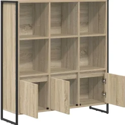vidaXL Estantería para libros 2 pcs Sonoma 99,5 x 30 x 108 cm Roble Sonoma Discount