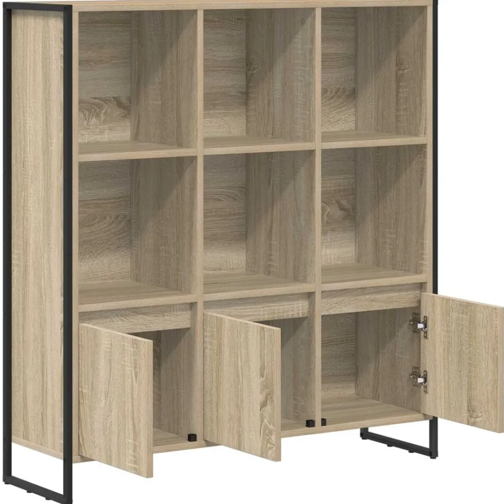 vidaXL Estantería para libros 2 pcs Sonoma 99,5 x 30 x 108 cm Roble Sonoma Discount