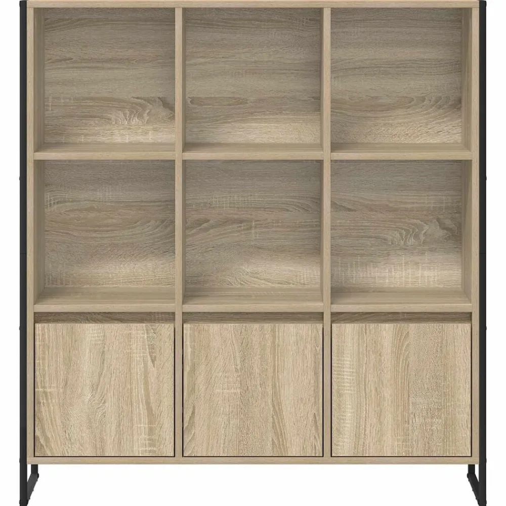 vidaXL Estantería para libros 2 pcs Sonoma 99,5 x 30 x 108 cm Roble Sonoma Discount
