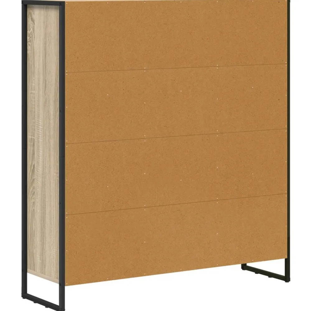 vidaXL Estantería para libros 2 pcs Sonoma 99,5 x 30 x 108 cm Roble Sonoma Discount