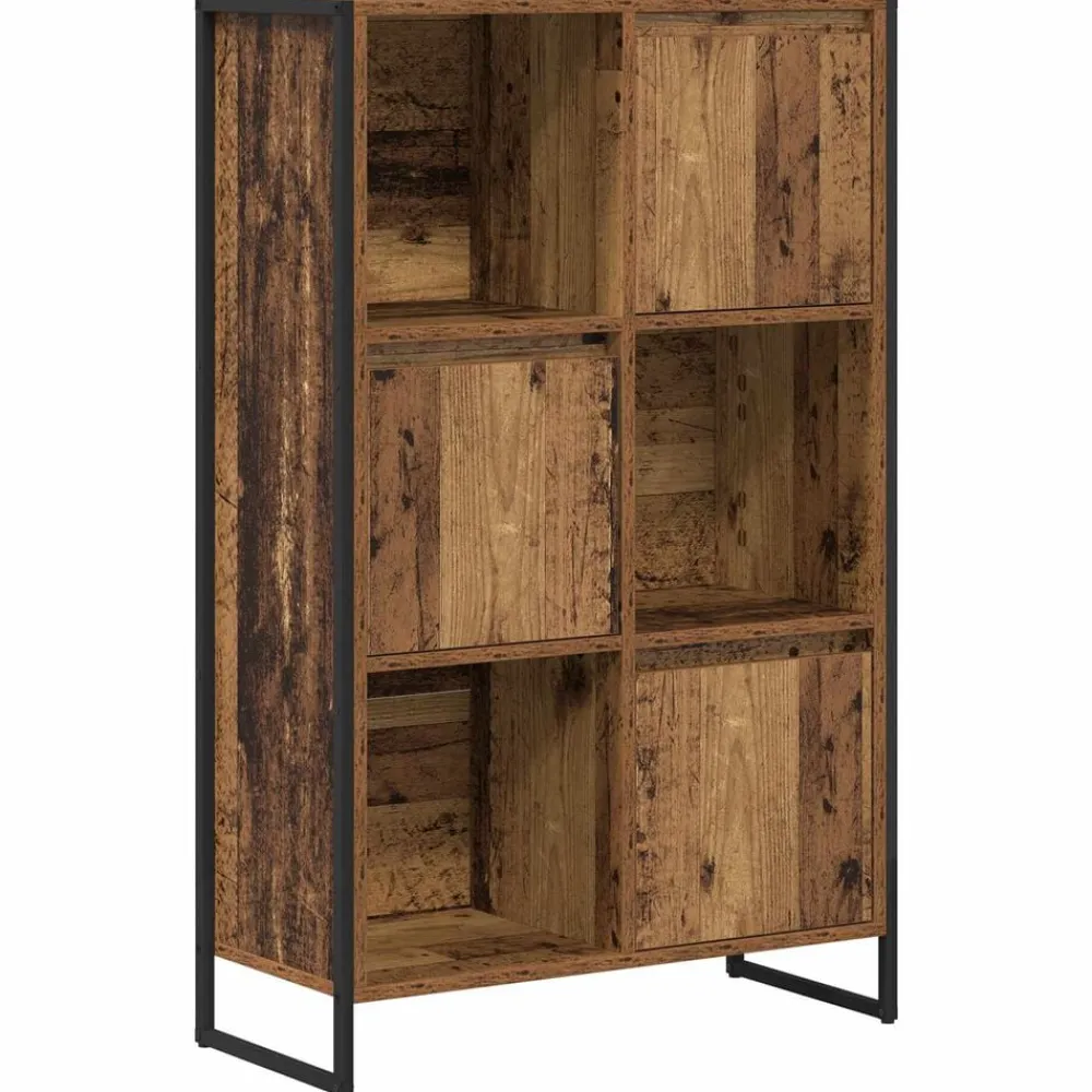 vidaXL Estantería para libros 68 x 30 x 108.5 cm Madera vieja Clearance
