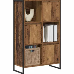 vidaXL Estantería para libros 68 x 30 x 108.5 cm Madera vieja Clearance