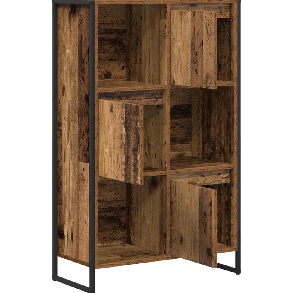 vidaXL Estantería para libros 68 x 30 x 108.5 cm Madera vieja Clearance