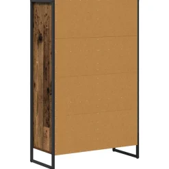 vidaXL Estantería para libros 68 x 30 x 108.5 cm Madera vieja Clearance