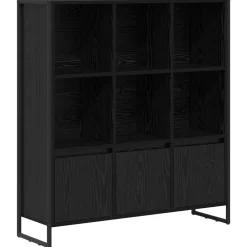 vidaXL Estantería para libros 2 pcs 99,5 x 30 x 108 cm Roble negro Best