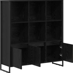 vidaXL Estantería para libros 2 pcs 99,5 x 30 x 108 cm Roble negro Best