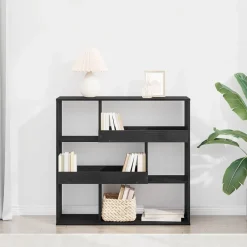 vidaXL Estantería para libros 100 x 33 x 94,5 cm Roble negro Best