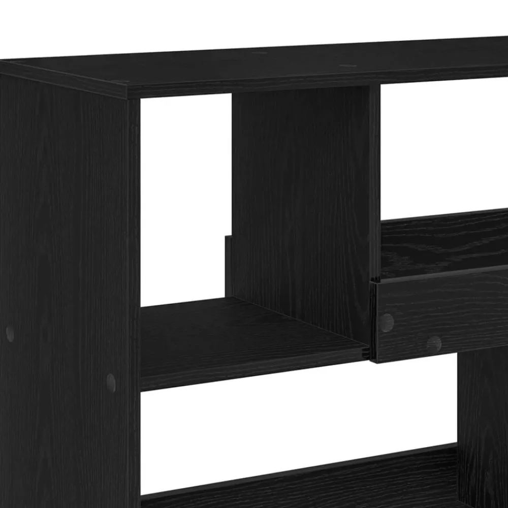 vidaXL Estantería para libros 100 x 33 x 94,5 cm Roble negro Best