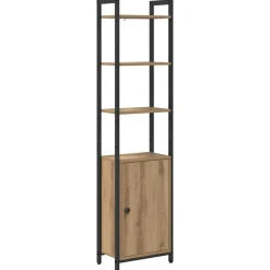 vidaXL Estanterías-Estantería para libros Roble artesanal 40 x 24 x 161 cm