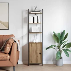vidaXL Estanterías-Estantería para libros Roble artesanal 40 x 24 x 161 cm